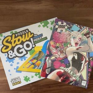 Harley Quinn Puzzle & Puzzle Stow & Go